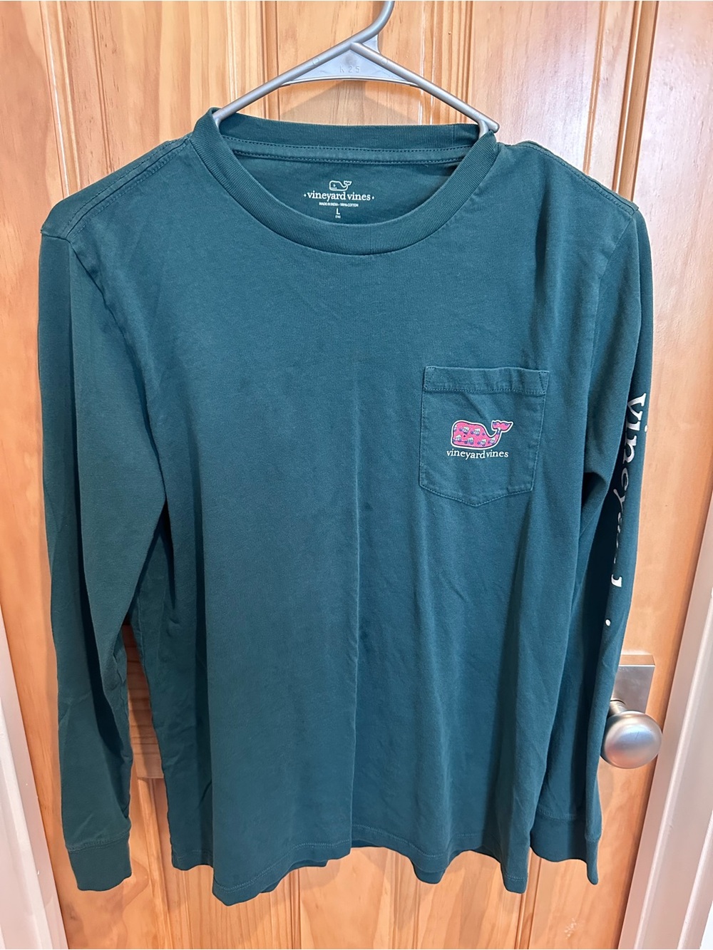 Vineyard Vines Boys' Christmas Long Sleeve Pocket Tee - Dark Green